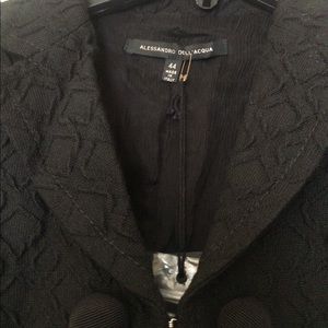 Alessandro Dell Acqua  black skirt suit. Tags still on .